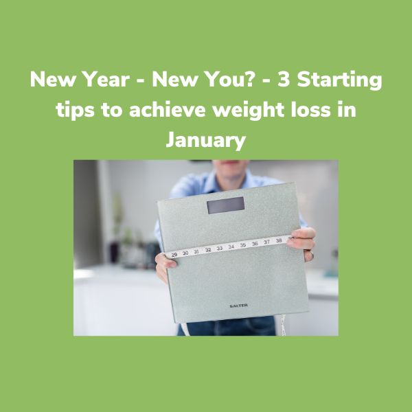 New Year New You 3 Starting tips to achieve weight loss in January 1